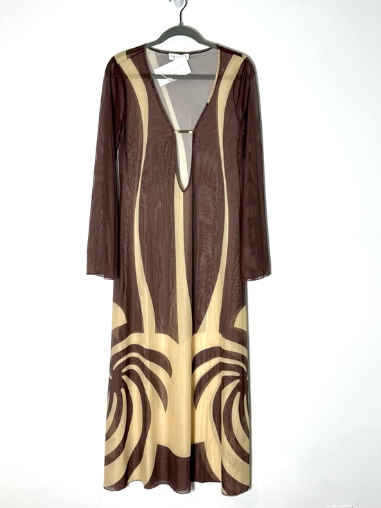 celeste maxi dress in chocolate brown superdown Cozumel Dress